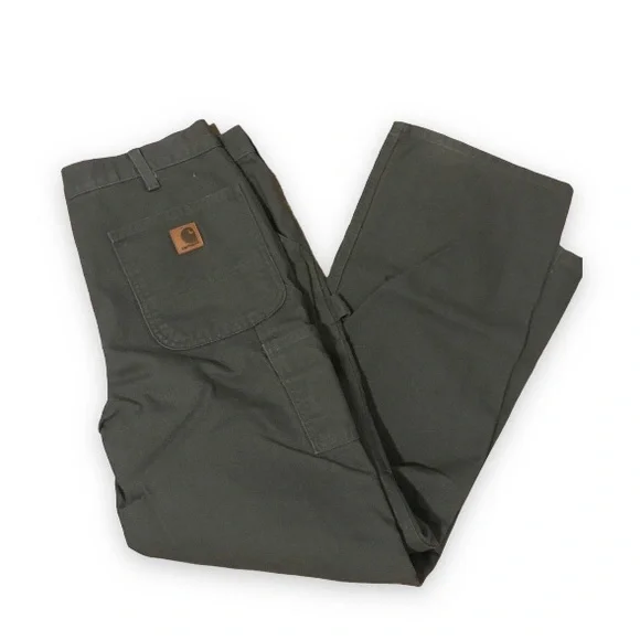 NWOT Carhartt Work Pants Dungaree Fit / Color Moss B11-MOS  / Size 36x32 - Picture 4 of 6